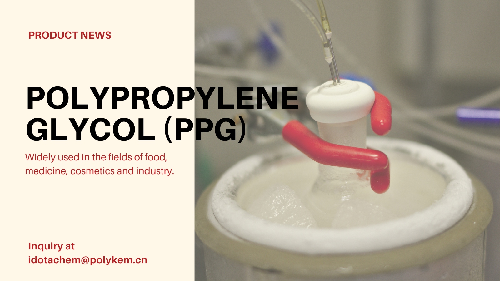 I-Polypropylene Glycol (PPG): Isixazululo se-polymer esisebenzayo sezicelo zezimboni