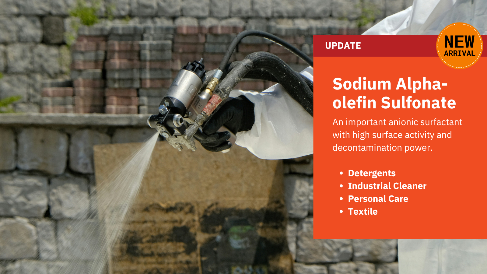 Inkampani yezentengiselwano yamakhemikhali yakwamanye amazwe iDotachem isanda kufakwa i-Subly Product Alpha-Olefin Sulfonate!